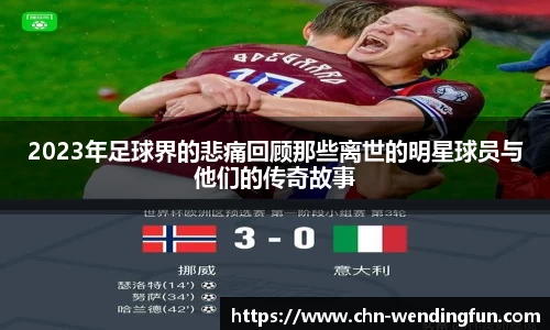 2023年足球界的悲痛回顾那些离世的明星球员与他们的传奇故事